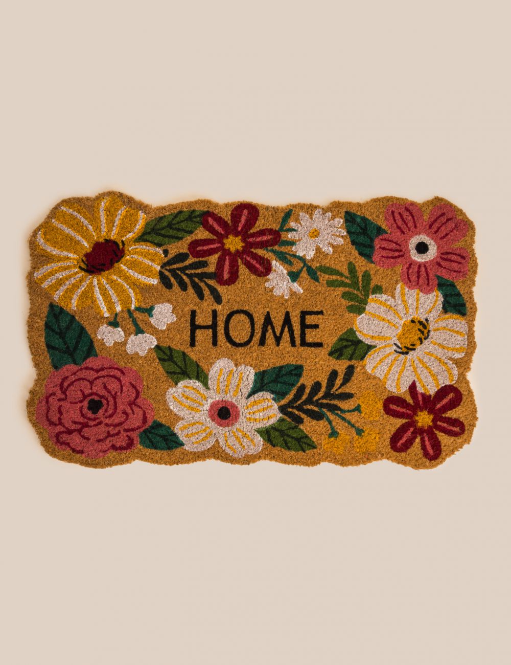 שטיח סף 45X75CM  פרחים HOME