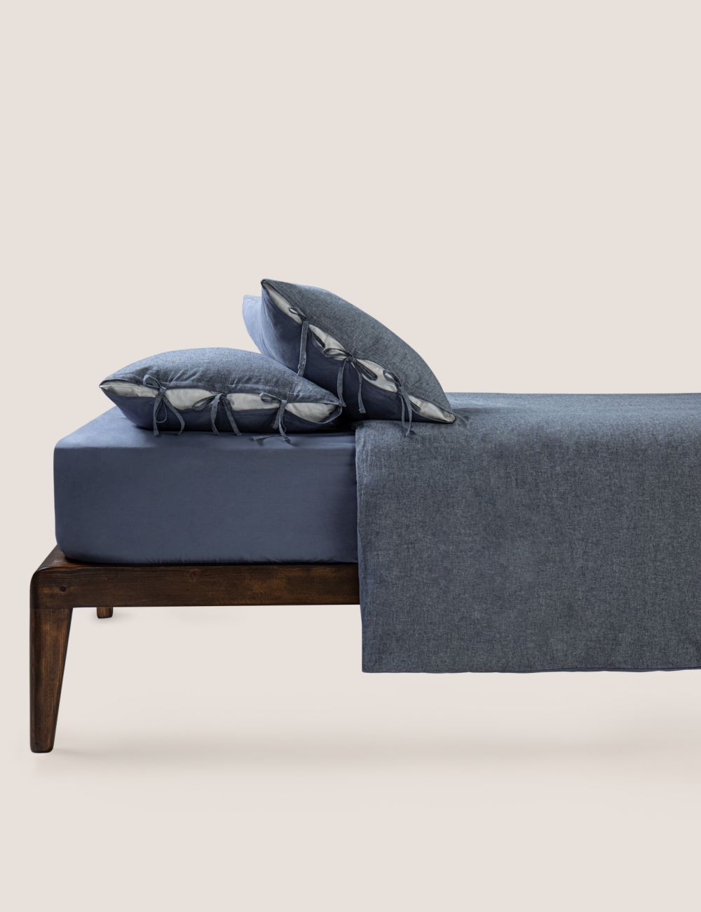 סט מצעים KNOTS DARK BLUE