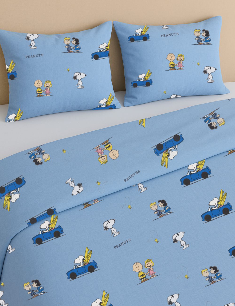 סט מצעים סנופי כחול