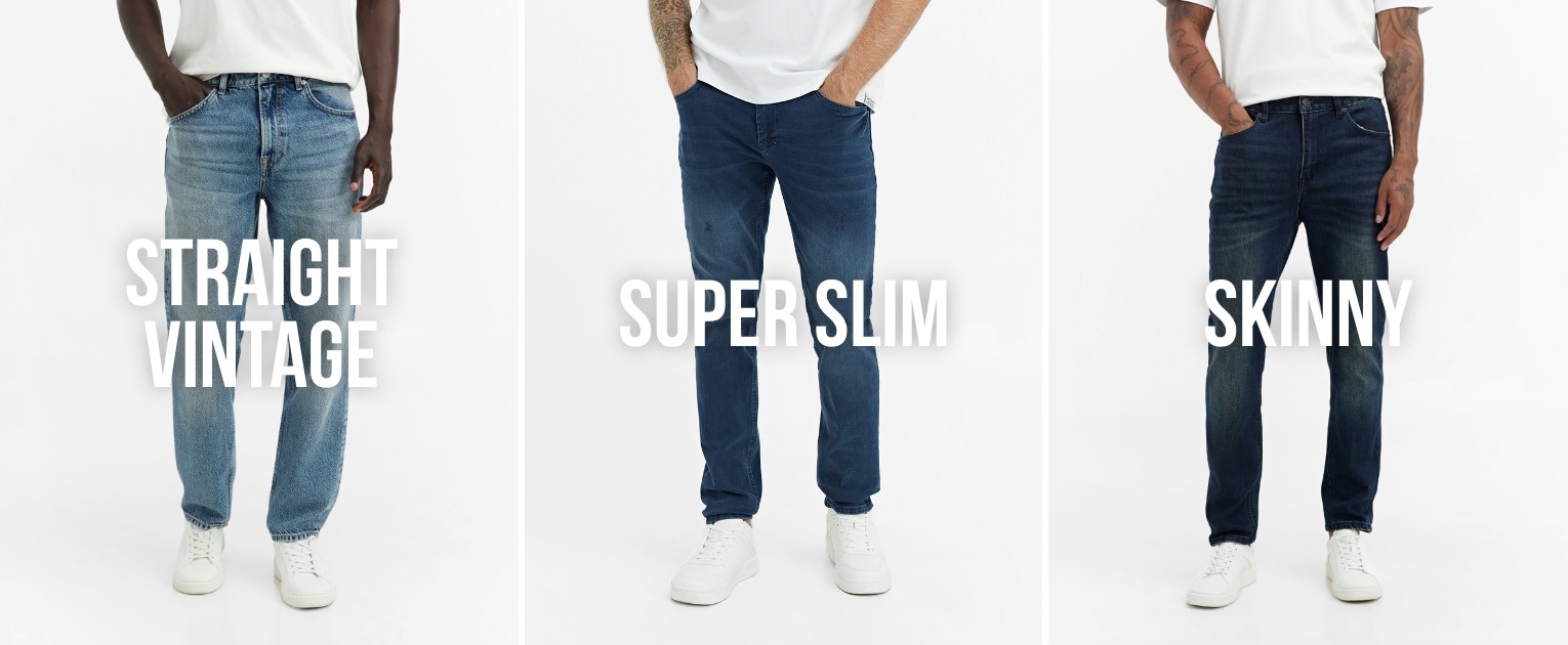 גזרות גינסים לגברים קנו עכשיו