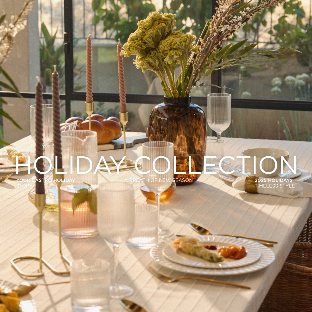 קולקציית שולחן חג של קסטרו הום קנו עכשיו