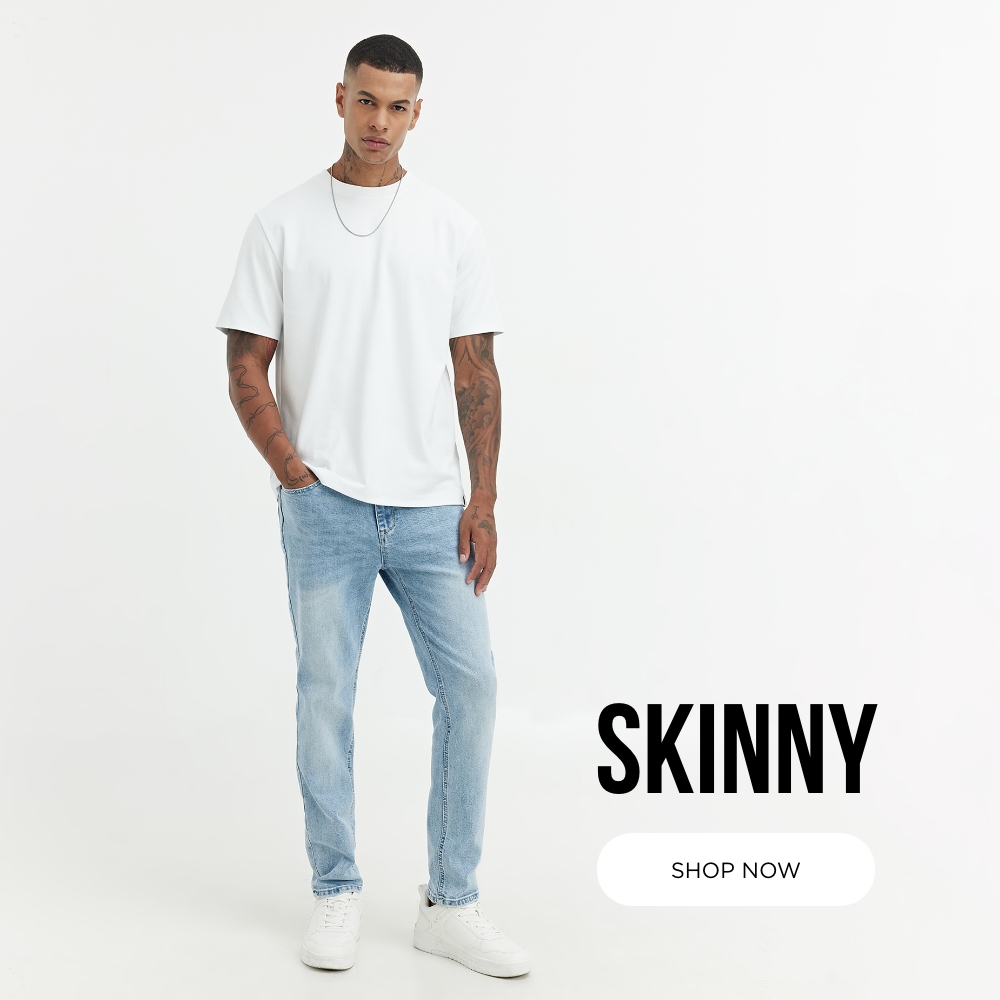 גזרת גינס גברים סקיני